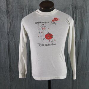 Vintage Graphci T-shirt - 1985 Shawnigan Lake Half Marathon - Men's Medium